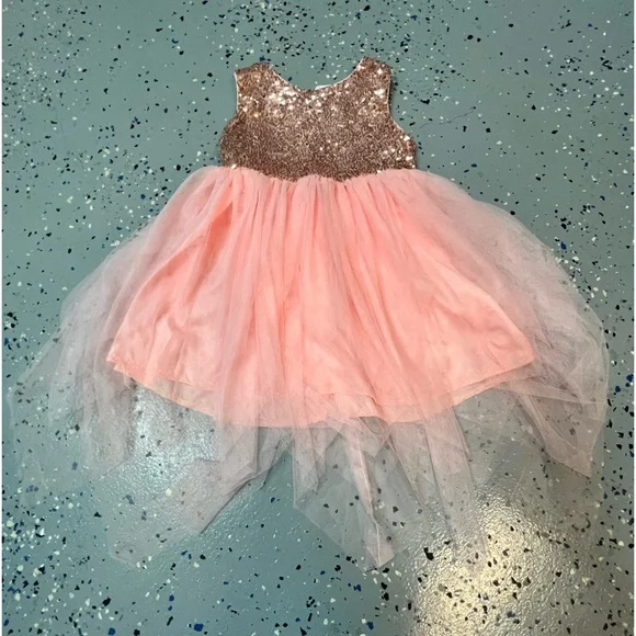 Honey Bean | Dresses | Nwt Rose Gold Peach Tulle Sequin Dress | Poshmark Honey Bean | Dresses | Nwt Rose Gold Peach Tulle Sequin Dress | Poshmark